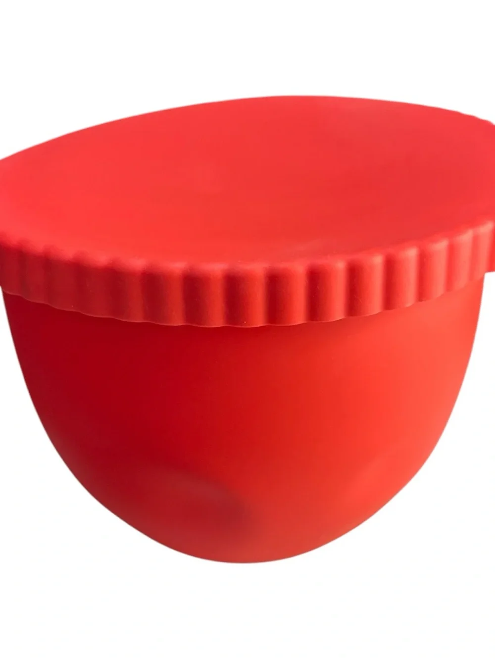 Silicone Kitchen Aid 5 Qt Mixing Bowl Liner Lidded Tilt Head Space Saver RED
